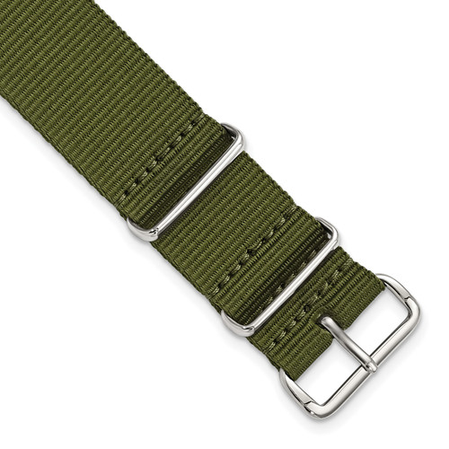 deBeer Olive Nylon Watch Band 284