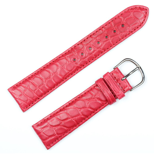 deBeer Red Alligator Leather Watch Band 628