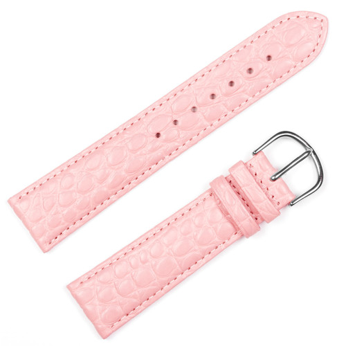 deBeer Pink Alligator Leather Watch Band 629