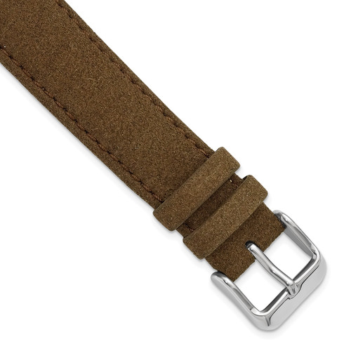 deBeer Brown Quick-Release Vegan-Friendly Microfiber Watch Band BA562