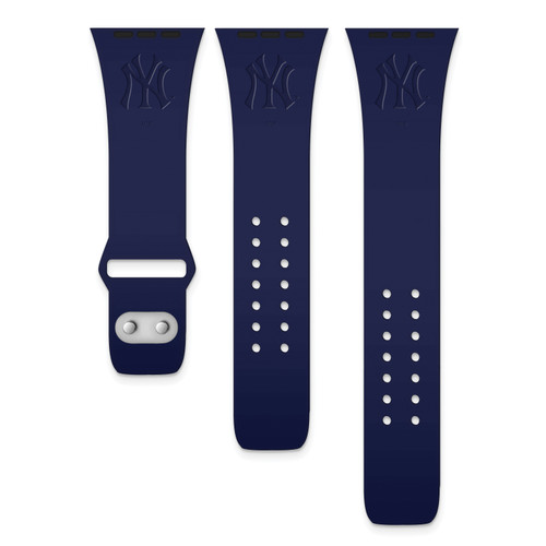 GameTime New York Yankees Debossed Silicone Apple Watch Band