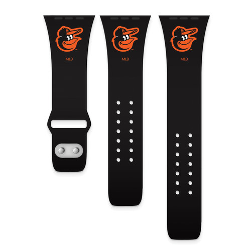 GameTime Baltimore Orioles Silicone Apple Watch Band, View 1
