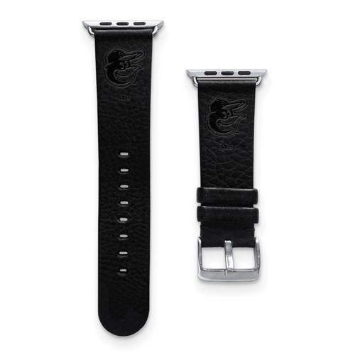 GameTime Baltimore Orioles Leather Apple Watch Band, View 1