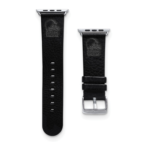 GameTime Cleveland Browns Leather Apple Watch Band, View 1