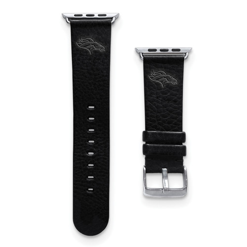 GameTime Denver Broncos Leather Apple Watch Band, View 1