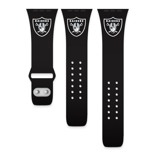 GameTime Las Vegas Raiders Silicone Apple Watch Band, View 1