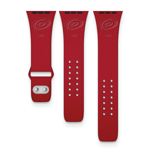 GameTime Carolina Hurricanes Silicone Apple Watch Band, View 1