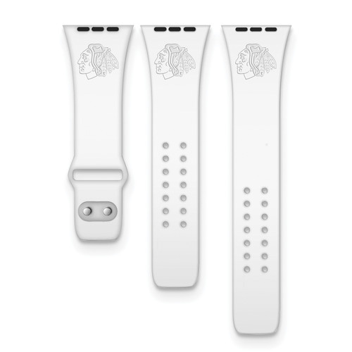 GameTime Chicago Blackhawks Silicone Apple Watch Band, View 1