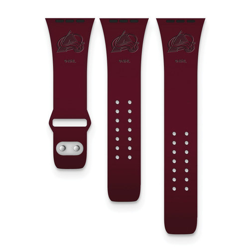 GameTime Colorado Avalanche Silicone Apple Watch Band, View 1