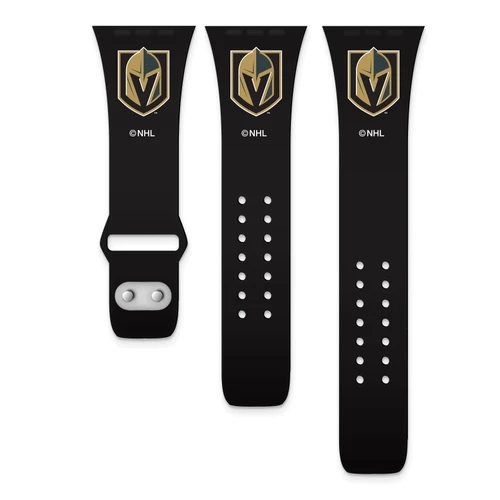 GameTime Vegas Golden Knights Silicone Apple Watch Band, View 1