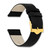 deBeer Black Suede Watch Band, 20mm, Gold-Tone Buckle, View 3