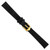 deBeer Black Suede Watch Band, 12mm, Gold-Tone Buckle, View 4