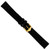 deBeer Black Suede Watch Band, 16mm, Gold-Tone Buckle, View 4