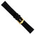 deBeer Black Suede Watch Band, 17mm, Gold-Tone Buckle, View 4