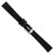 deBeer Black Suede Watch Band, 12mm, Silver-Tone Buckle, View 4