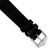deBeer Black Suede Watch Band, 16mm, Silver-Tone Buckle, View 1