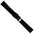 deBeer Black Suede Watch Band, 16mm, Silver-Tone Buckle, View 4