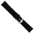 deBeer Black Suede Watch Band, 18mm, Silver-Tone Buckle, View 4
