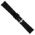 deBeer Black Suede Watch Band, 19mm, Silver-Tone Buckle, View 4
