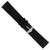 deBeer Black Suede Watch Band, 20mm, Silver-Tone Buckle, View 4