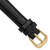 deBeer Black Snake-Grain Leather Watch Band BA116