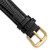 deBeer Black Snake-Grain Leather Watch Band BA116, BA116-14, View 6