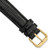deBeer Black Snake-Grain Leather Watch Band BA116, BA116-16, View 10