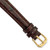 deBeer Brown Ostrich-Grain Leather Watch Band BA13, BA13-12, View 2