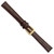 deBeer Brown Ostrich-Grain Leather Watch Band BA13, BA13-12, View 5