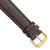 deBeer Brown Ostrich-Grain Leather Watch Band BA13, BA13-20, View 19