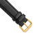 deBeer Black Lizard-Grain Leather Watch Band BA15, BA15-18, View 22