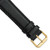 deBeer Black Lizard-Grain Leather Watch Band BA15, BA15-20, View 30