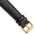 deBeer Black Lizard-Grain Leather Watch Band BA200, BA200-16, View 8