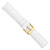deBeer White Lizard-Grain Leather Watch Band BA203, BA203-20, View 20