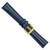 deBeer Navy Lizard-Grain Leather Watch Band BA204, BA204-19, View 18