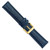deBeer Navy Lizard-Grain Leather Watch Band BA204, BA204-20, View 21