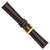 deBeer Dark Brown Matte Alligator-Grain Leather Watch Band BA209, BA209-19, View 18