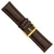 deBeer Dark Brown Matte Alligator-Grain Leather Watch Band BA209, BA209-26, View 34