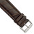 deBeer Dark Brown Matte Alligator-Grain Leather Watch Band BA209, BAW209-24, View 54