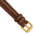 deBeer Havana Matte Alligator-Grain Leather Watch Band BA210, BA210-14, View 2