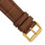 deBeer Havana Matte Alligator-Grain Leather Watch Band BA210, BA210-22, View 24