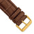 deBeer Havana Matte Alligator-Grain Leather Watch Band BA210, BA210-24, View 28