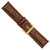 deBeer Havana Matte Alligator-Grain Leather Watch Band BA210, BA210-24, View 30