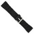 deBeer Black Silicone Rubber Watch Band BA215, BA215-18, BA215-20, View 4