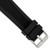 deBeer Black Silicone Rubber Watch Band BA216