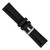 deBeer Black Silicone Rubber Watch Band BA218, BA218-22, View 8