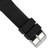 deBeer Black Silicone Rubber Watch Band BA219