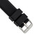 deBeer Black Silicone Rubber Watch Band BA219, BA219-20, View 2