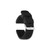 deBeer Black Silicone Rubber Watch Band BA219, BA219-20, BA219-22, View 4