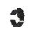 deBeer Black Silicone Rubber Watch Band BA221-20, BA221-20, View 3